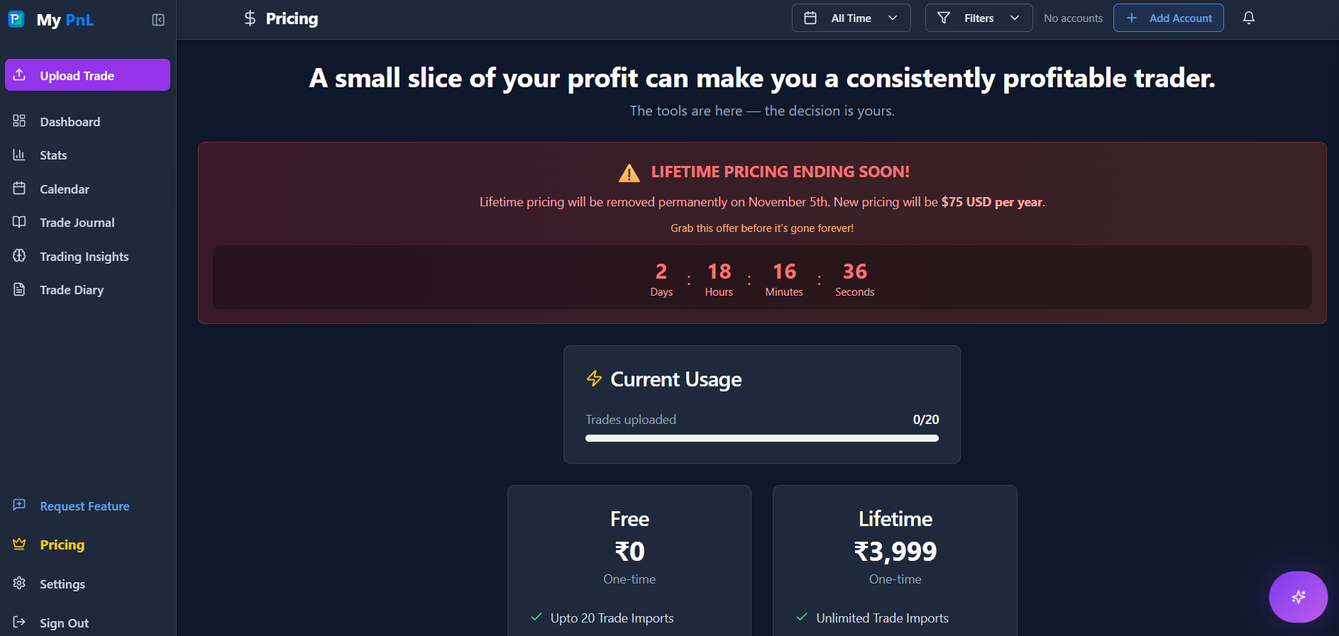 MyPnL screenshot 3
